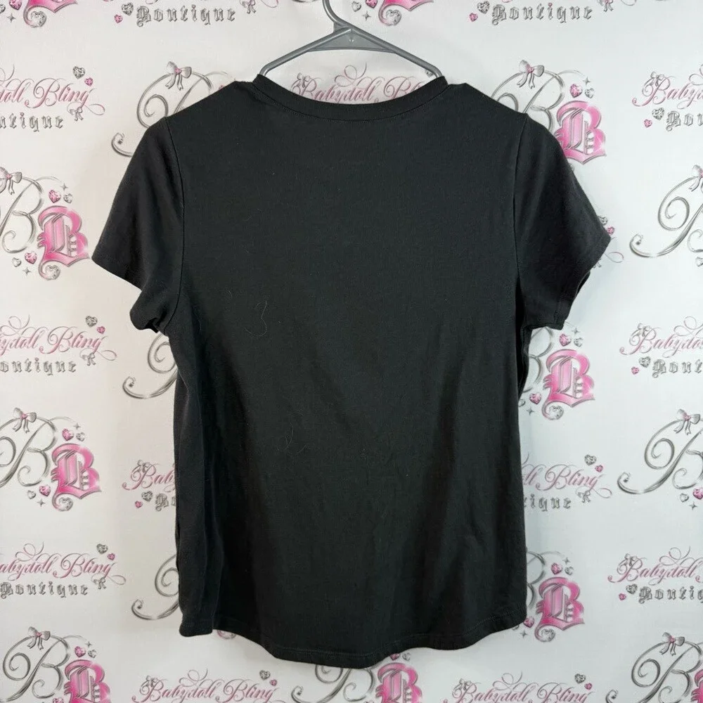 Old Navy T-shirt hola festive Black Tee with Vibrant Graphic